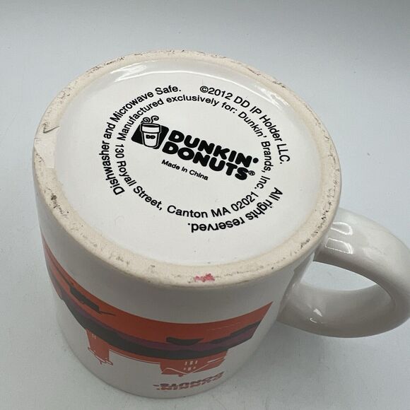 Maine Runs on Dunkin Donuts Coffee Mug Cup State Limited Edition 2012 Moose - Picture 4 of 6